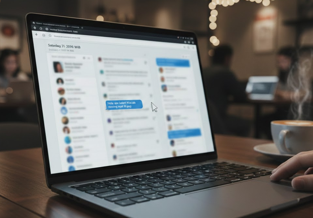 cara blur whatsapp web